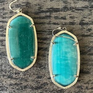 Kendra Scott green earrings